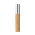 Elegant bamboo ballpoint pen with in a matte finish natural colour second view in box