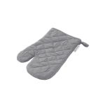 100% recycled cotton oven mitt with logo grey colour