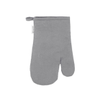 100% recycled cotton oven mitt with logo grey colour second view