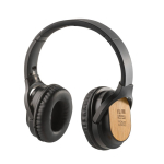 Wireless headphones with bamboo details and Bluetooth 5.0 main view