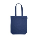 Bag made of recycled cotton, 220 g/m2 blue colour first view