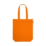 Bag made of recycled cotton, 220 g/m2 orange colour first view