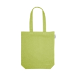 Bag made of recycled cotton, 220 g/m2 light-green colour first view