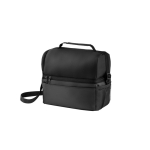 Black waterproof thermal bag with compartments, 7 L black colour