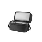 Black waterproof thermal bag with compartments, 7 L black colour third view