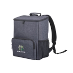 Nylon thermal bag with waterproof interior, 15 L blue colour image with logo