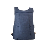 Denim backpack with front pockets and straps, 300 g/m2 blue colour first view