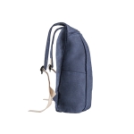 Denim backpack with front pockets and straps, 300 g/m2 blue colour third view