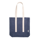 Denim bag with inner compartment and long handles, 300 g/m2 blue colour first view