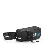 RPET bum bag with reflective elements and bottle pocket main view