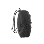 Sustainable backpack made of RPET with reflectors, 15.6'' black colour third view