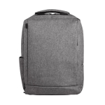 Polyester PC backpack with trolley strap, 300D, 15.6” grey colour first view