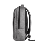 Polyester PC backpack with trolley strap, 300D, 15.6” grey colour fourth view