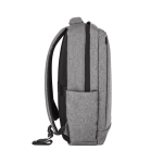 Polyester PC backpack with trolley strap, 300D, 15.6” grey colour fifth view