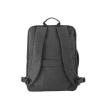 Polyester backpack with dual carrying modes, 600D, 15.6” dark grey colour second view