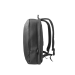 Polyester backpack with dual carrying modes, 600D, 15.6” dark grey colour fourth view