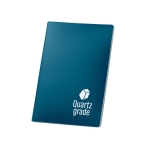 Waterproof stone paper notebook, unlined, A5 blue colour image with logo