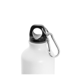 Aluminium bottle with matte finish, 550 ml, Matt Cruiser white colour third view