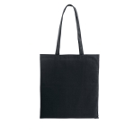 Tote bag made of recycled cotton & RPET, 180 g/m2, Reciclo Cairo black colour