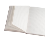 Notebook with tea leaf cover and cotton pages, A5 natural colour fourth view