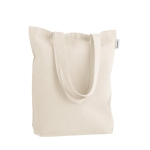 Tote bag made from recycled materials, 220 g/m2 natural colour third view