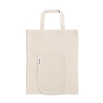 Recycled cotton tote bag with handles, 140 g/m2 natural colour