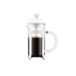 French coffee pot with press system, 350 ml white colour