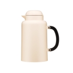 Vacuum insulated thermos with handle, 1L beige colour first view