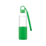 Tritan drinking bottle with silicone seal and loop, 500 ml green colour