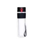 Tritan bottle with silicone band, 450 ml, Bistro black colour