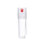 Tritan bottle with silicone band, 450 ml, Bistro white colour