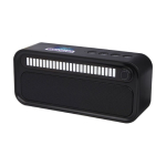 Wireless speaker with RGB ambient light, vintage style black colour