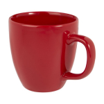 Ceramic mug with glossy finish, 430 ml red colour