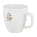 Ceramic mug with glossy finish, 430 ml white colour