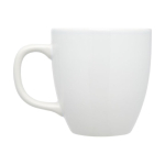 Ceramic mug with glossy finish, 430 ml white colour