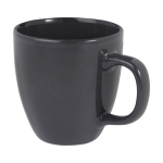 Ceramic mug with glossy finish, 430 ml dark grey colour