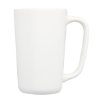 Large ceramic mug with matte finish, 480 ml white colour