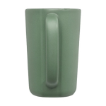 Large ceramic mug with matte finish, 480 ml green colour