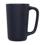 Large ceramic mug with matte finish, 480 ml navy-blue colour