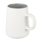 Ceramic mug with jug shape, 450 ml white colour