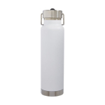 Sports bottle, stainless steel, thermal function, 750 ml white colour