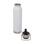 Sports bottle, stainless steel, thermal function, 750 ml white colour