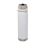 Sports bottle, stainless steel, thermal function, 750 ml white colour