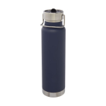 Sports bottle, stainless steel, thermal function, 750 ml dark blue colour