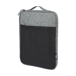 Recycled laptop sleeve with pocket, 14” black colour