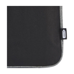 Recycled laptop sleeve with pocket, 14” black colour