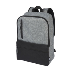 Sustainable laptop backpack with padding, 15” black colour