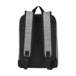 Sustainable laptop backpack with padding, 15” black colour