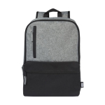 Sustainable laptop backpack with padding, 15” black colour