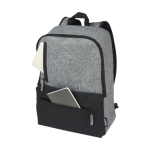 Sustainable laptop backpack with padding, 15” black colour